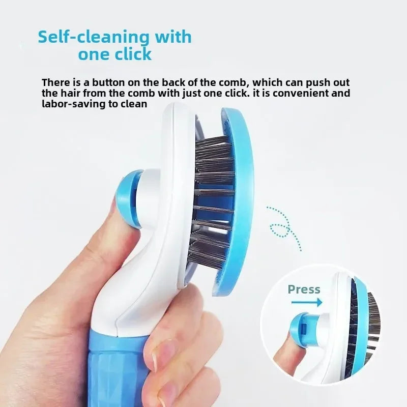 2-in-1 Pet Grooming & Deshedding Brush