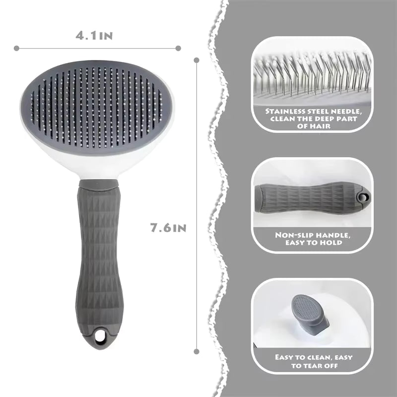2-in-1 Pet Grooming & Deshedding Brush